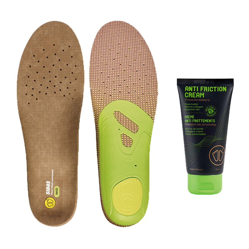 Bundle - 3Feet® Outdoor Mid insoles + Anti-Friction Cream – Sidas.com