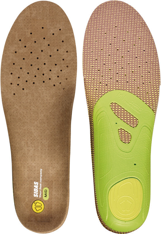 Sidas 3FEET Activ Mid Einlegesohle grün/grau Sidas 3FEET Activ Mid Einlegesohle grün/grau