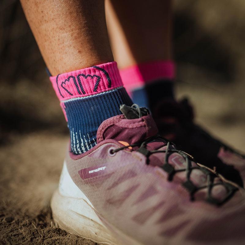 Calcetines de running - Run Ultra azul/rosa
