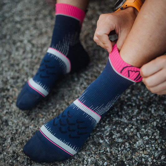 Running socks - Run Ultra blue/pink