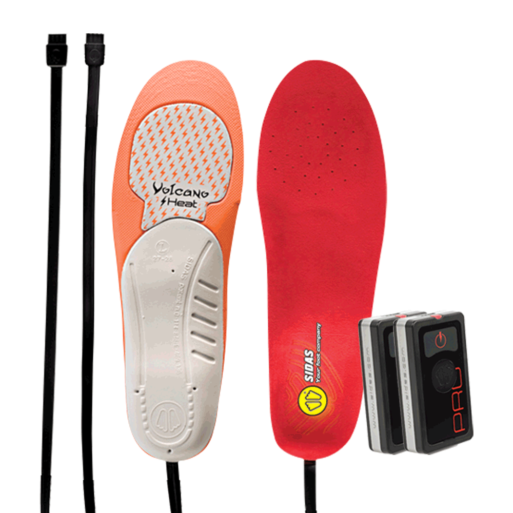 Heated insoles and batteries pack Sidas