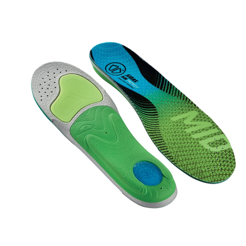 Sidas adultos-retorno Inserto-suelas de zapatillas run 3 feet sense mid verde 