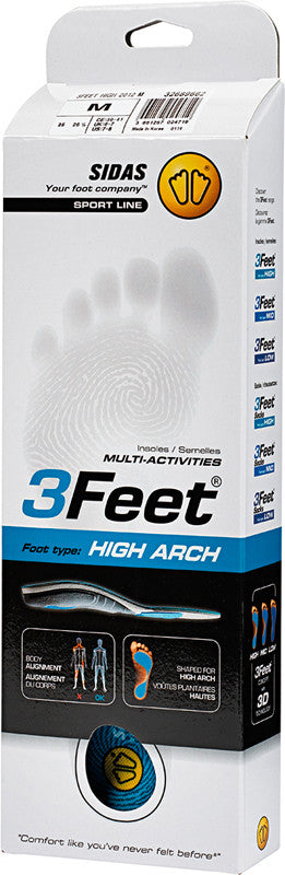 Sidas zolen 3FEET ACTIV (LOW / MID / HIGH) inlegzolen voor sport Sidas zolen 3FEET ACTIV (LOW / MID / HIGH) inlegzolen voor sport