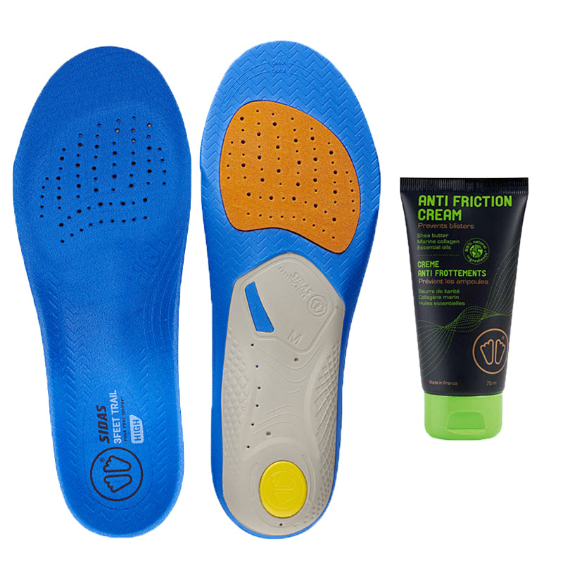Bundle - 3Feet® Trail High insoles + Anti-Friction Cream – Sidas.com