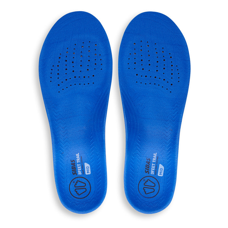 Semelles Sidas 3Feet Mid - Pour Voûte Plantaire Moyenne, Revêtement Bambou Antibactérien