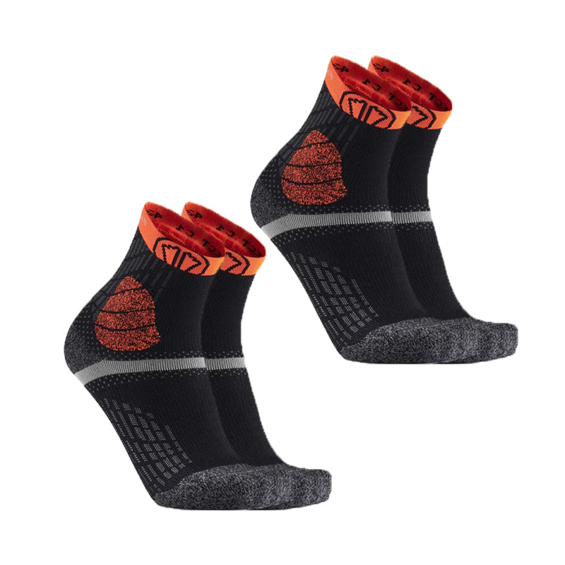 Set da 2 paia - Trail Protect blu/arancione