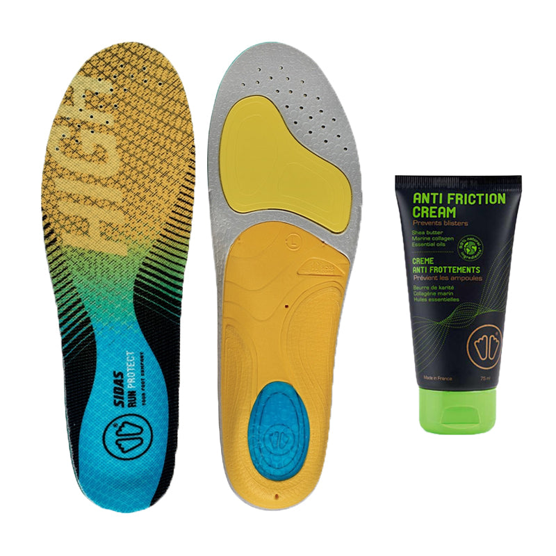 Bundle - Run 3Feet® Protect High insoles + Anti-Friction Cream – Sidas.com