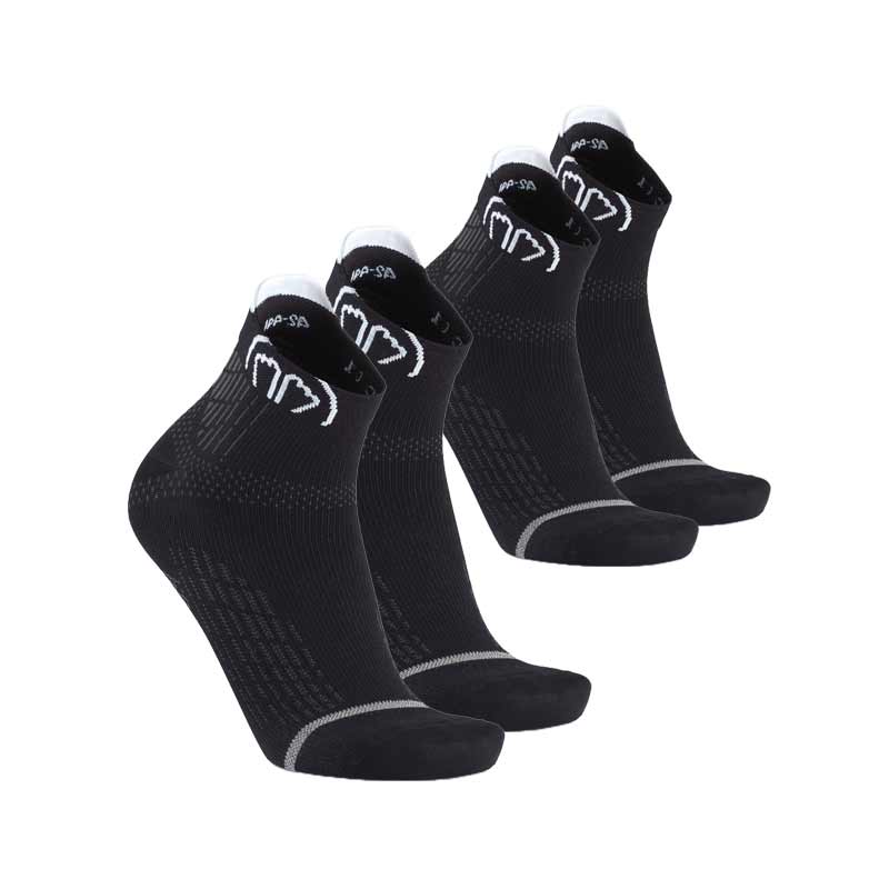 Set da 2 paia - Run Anatomic Ankle Nero 