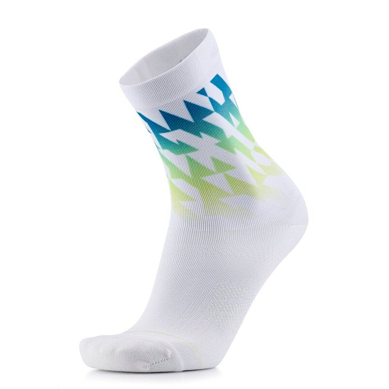 Calcetines para correr - Run Colors Geo verde/azul