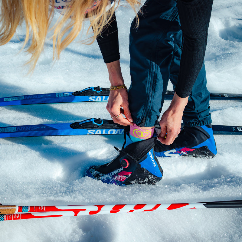 Ski socks - Ski Nordic Performance X Jessie Diggins pink/blue