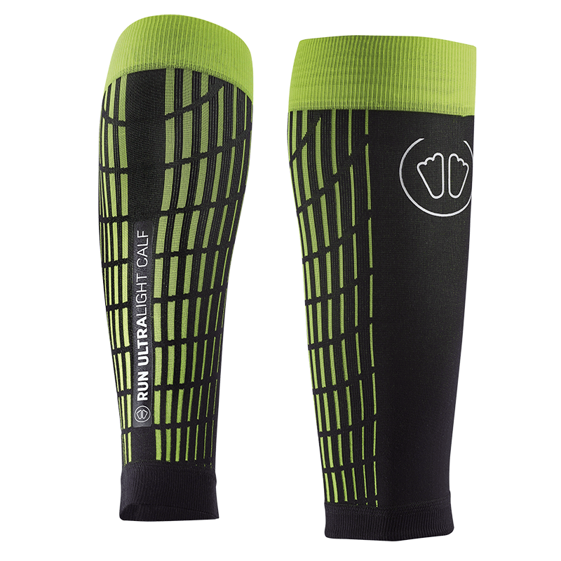 Trail Protect Socks Ultralight Run Calf Sleeves Black/Yellow