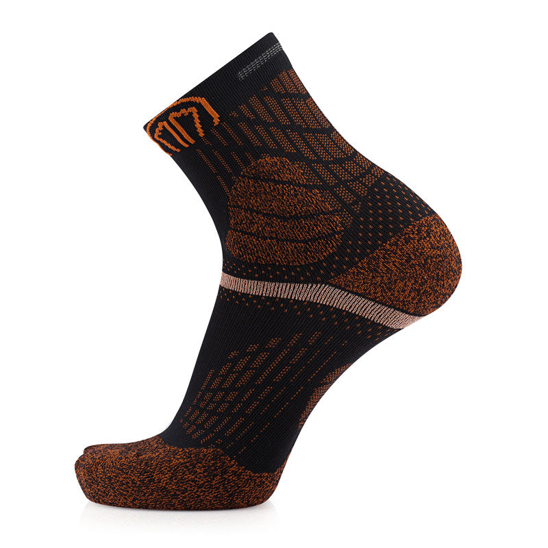 Chaussettes de Trail running - Trail Protect noir/orange V2