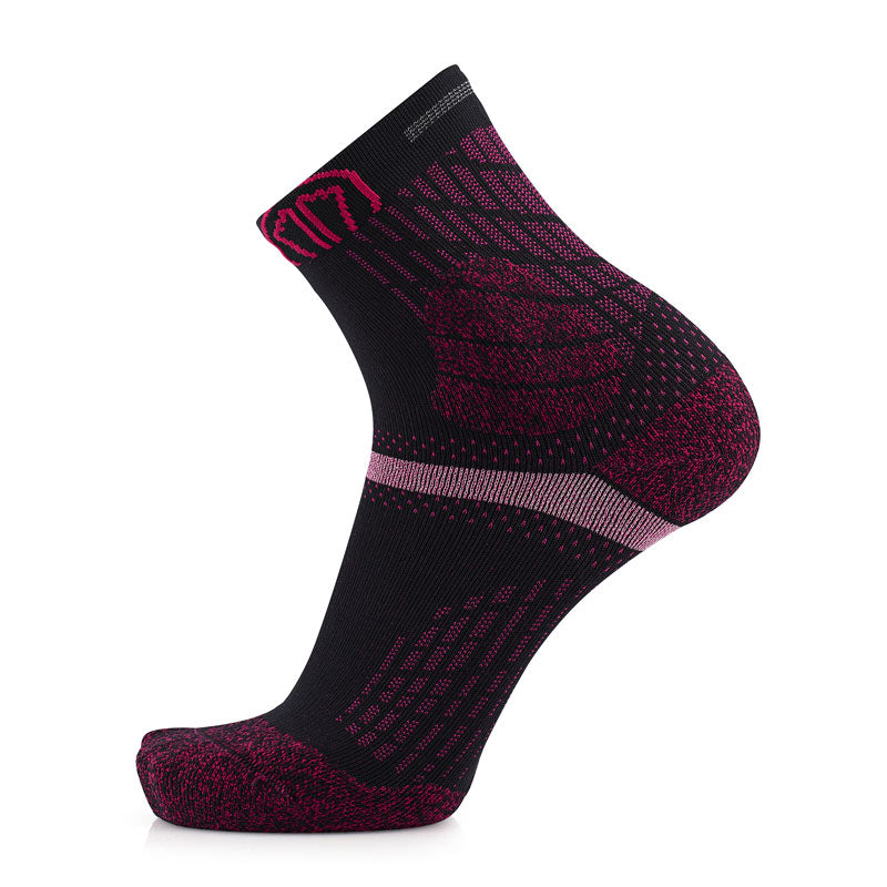 Calcetines de trail running - Trail Protect negro/rosa