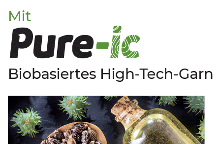 Pure-Ic, biobasiertes High-Tech-Garn