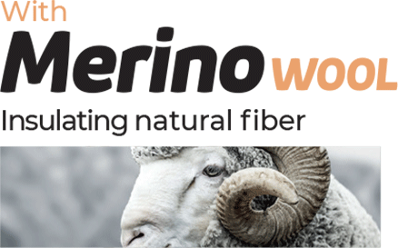 Merino wool, insulating natural fiber